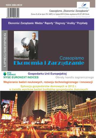 Czasopismo Ekonomia i Zarządzanie nr 4 lip/2013 Naukowe Wydawnictwo IVG - okładka audiobooka MP3