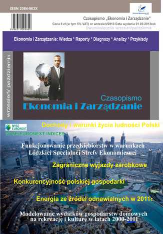 Czasopismo Ekonomia i Zarządzanie nr 5 wrz/2013 Naukowe Wydawnictwo IVG - okładka ebooka