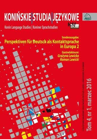 Konińskie Studia Językowe Tom 4 Nr 1 2016
