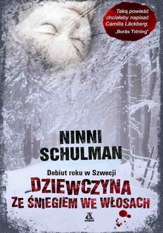 Dziewczyna ze śniegiem we włosach