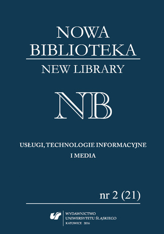 'Nowa Biblioteka. New Library. Usugi, technologie informacyjne i media' 2016, nr 2 (21): Wspczesne biblioteki na wiecie red. Jolanta Szulc - okadka audiobooka MP3
