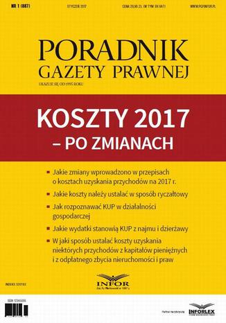 PGP 1/2017 Koszty 2017  po zmianach Tomasz Krywan - okadka ebooka