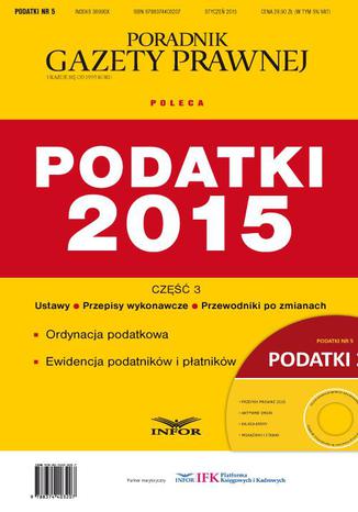 Podatki 2015 cz.3 Ordynacja podatkowa Praca zbiorowa - okadka audiobooka MP3