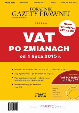 VAT po zmianach od 1 lipca 2015 r