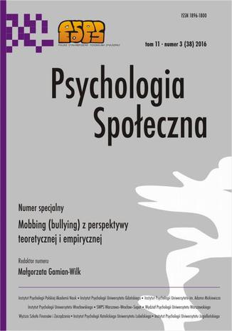 Psychologia Spoeczna nr 3(38)/2016 Maria Lewicka - okadka ebooka