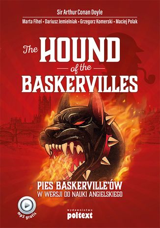 Okładka:The Hound of the Baskervilles. Pies Baskerville'ów w wersji do nauki angielskiego 