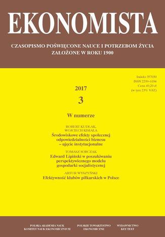 Ekonomista 2017 nr 3 Praca zbiorowa - okadka ksiki