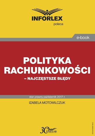 Polityka rachunkowości - najczęstsze błędy