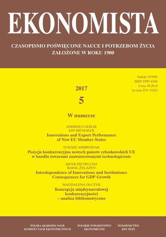 Ekonomista 2017 nr 5 Praca zbiorowa - okadka audiobooks CD
