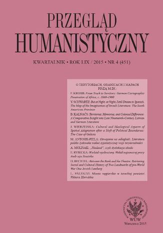 Okładka:Przegląd Humanistyczny 2015/4 (451) 