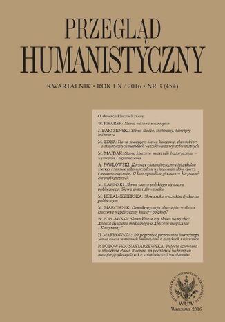 Przegląd Humanistyczny 2016/3 (454)