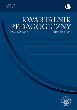 Kwartalnik Pedagogiczny 2014/4 (234) Adam Fijakowski, Janina Kamiska - okadka audiobooka MP3