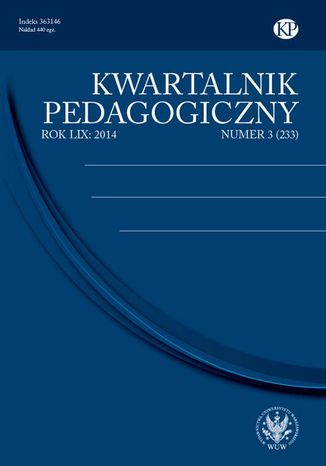 Kwartalnik Pedagogiczny 2014/3 (233) Adam Fijakowski, Janina Kamiska - okadka audiobooka MP3
