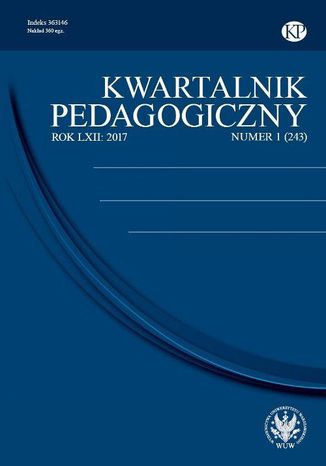 Kwartalnik Pedagogiczny 2017/1 (243) Magorzata Przanowska, Seweryn Blandzi - okadka ebooka