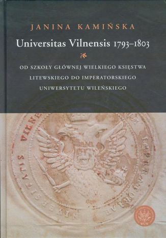 Universitas Vilnensis 1793-1803 Janina Kamiska - okadka audiobooka MP3