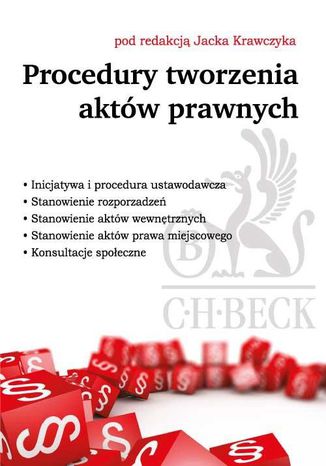 Okładka książki/ebooka Procedury tworzenia aktów prawnych