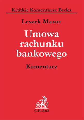 Umowa rachunku bankowego. Komentarz Leszek Mazur - okadka audiobooks CD
