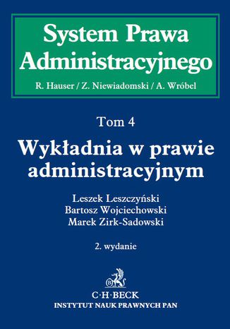 Wykadnia w prawie administracyjnym. Tom 4. Wydanie 2 Leszek Leszczyski, Marek Zirk-Sadowski - okadka audiobooks CD