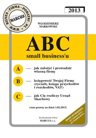 ABC small business'u 2013 Wodzimierz Markowski - okadka audiobooka MP3