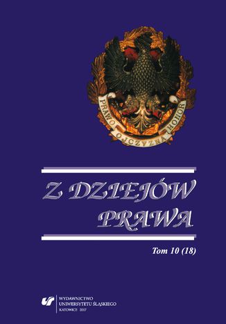 Z Dziejw Prawa. T. 10 (18) red. Marian Mikoajczyk, red. Wojciech Organiciak - okadka audiobooks CD