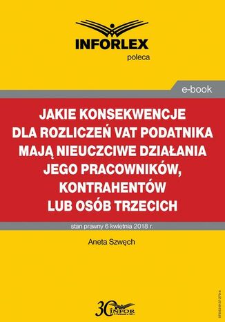 Jakie konsekwencje dla rozliczeń VAT podatnika mają nieuczciwe działania jego pracowników, kontrahentów lub osób trzecich