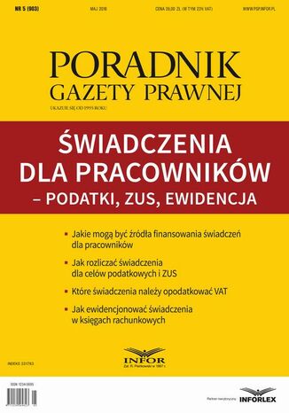 Świadczenia dla pracowników - podatki, ZUS, ewidencja
