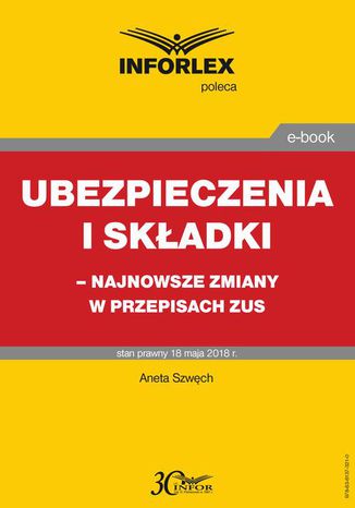 Ubezpieczenia i skadki  najnowsze zmiany w przepisach ZUS Przemysaw Jeek - okadka ebooka