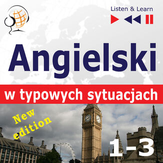 Angielski w typowych sytuacjach. 1-3  New Edition: A Month in Brighton + Holiday Travels + Business English: (47 tematów na poziomie B1-B2  Listen & Learn) Dorota Guzik - okładka audiobooka MP3