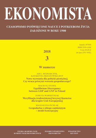 Ekonomista 2018 nr 3 Praca zbiorowa - okadka audiobooks CD