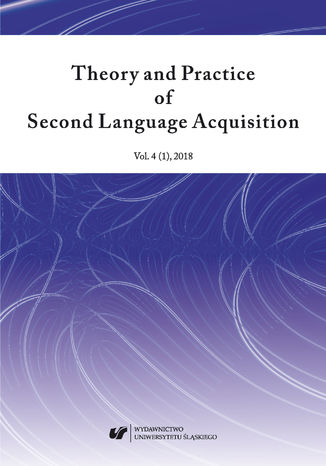 'Theory and Practice of Second Language Acquisition' 2018. Vol. 4 (1) red. Danuta Gabry-Barker, Adam Wojtaszek - okadka audiobooka MP3