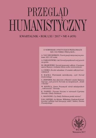 Przegląd Humanistyczny 2017/4 (459)