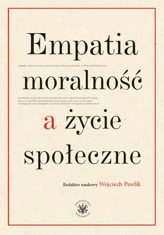 Empatia, moralno a ycie spoeczne Wojciech Pawlik - okadka ebooka