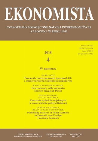 Ekonomista 2018 nr 4 Praca zbiorowa - okadka audiobooks CD