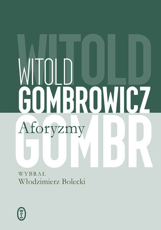 Aforyzmy Witold Gombrowicz - okadka ebooka