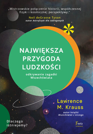 Najwiksza przygoda ludzkoci. Odkrywanie zagadki wszechwiata Lawrence Krauss - okadka audiobooks CD