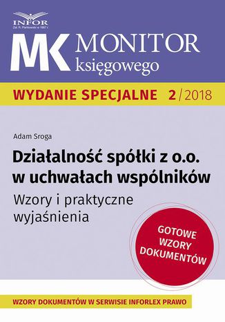 Dziaalno spki z o.o. w uchwaach wsplnikw Adam Sroga - okadka audiobooks CD