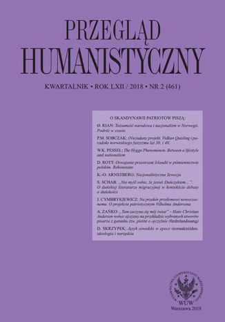 Przegld Humanistyczny 2018/2 (461) Wodzimierz Pessel, Grayna Szelgowska - okadka ebooka