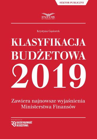 Klasyfikacja Budetowa 2019 Krystyna Gsiorek - okadka ebooka
