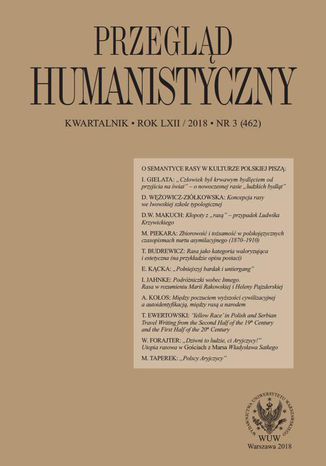 Przegld Humanistyczny 2018/3 (462) Filip Mazurkiewicz, Magdalena Piekara, Wacaw Forajter - okadka ebooka