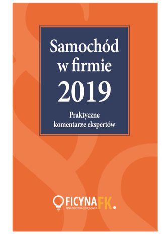 Okładka książki/ebooka Samochód w firmie 2019