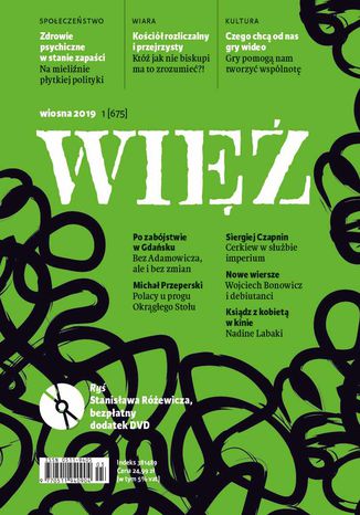 Okładka: Więź 1/2019