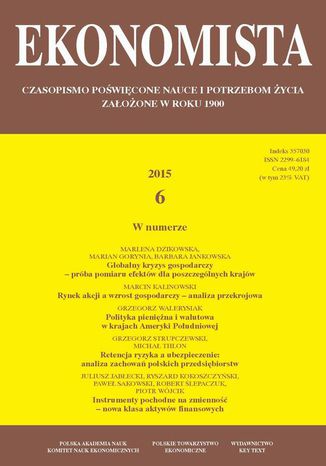 Ekonomista 2015 nr 6 Praca zbiorowa - okadka audiobooks CD