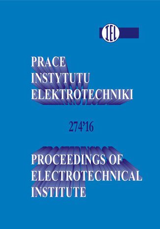 Okładka:Prace Instytutu Elektrotechniki, zeszyt 274 