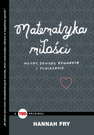 Matematyka miłości Hannah Fry - okładka audiobooka MP3