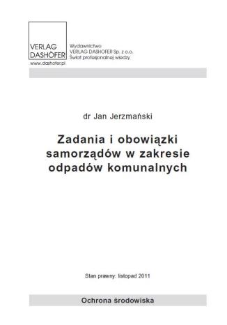 Zadania i obowizki samorzdw w zakresie odpadw komunalnych Jan Jerzmaski - okadka audiobooka MP3