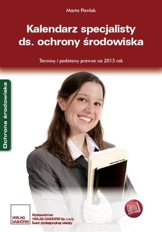 Kalendarz specjalisty ds. ochrony rodowiska Marta Pawlak - okadka audiobooks CD