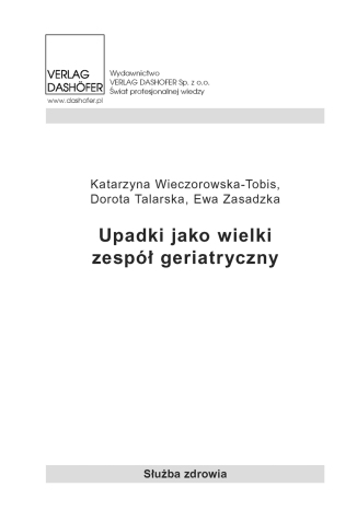 Upadki jako wielki zesp geriatryczny Zesp autorw - okadka audiobooks CD