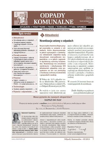 Odpady komunalne on-line Aktualnoci - Prawo - Finanse Opracowanie zbiorowe - okadka ebooka