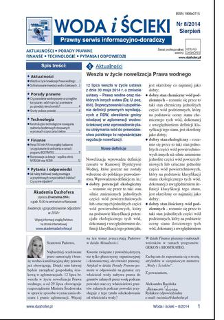 Woda i ścieki nr.8/2014r