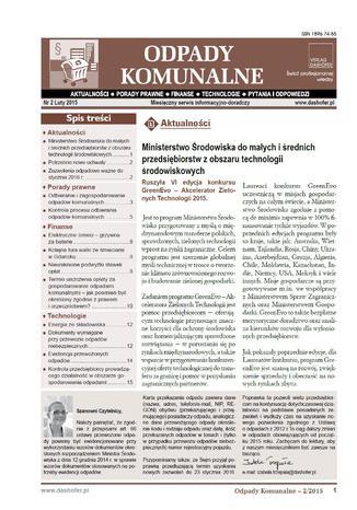 Odpady komunalne on-line nr 2/2015